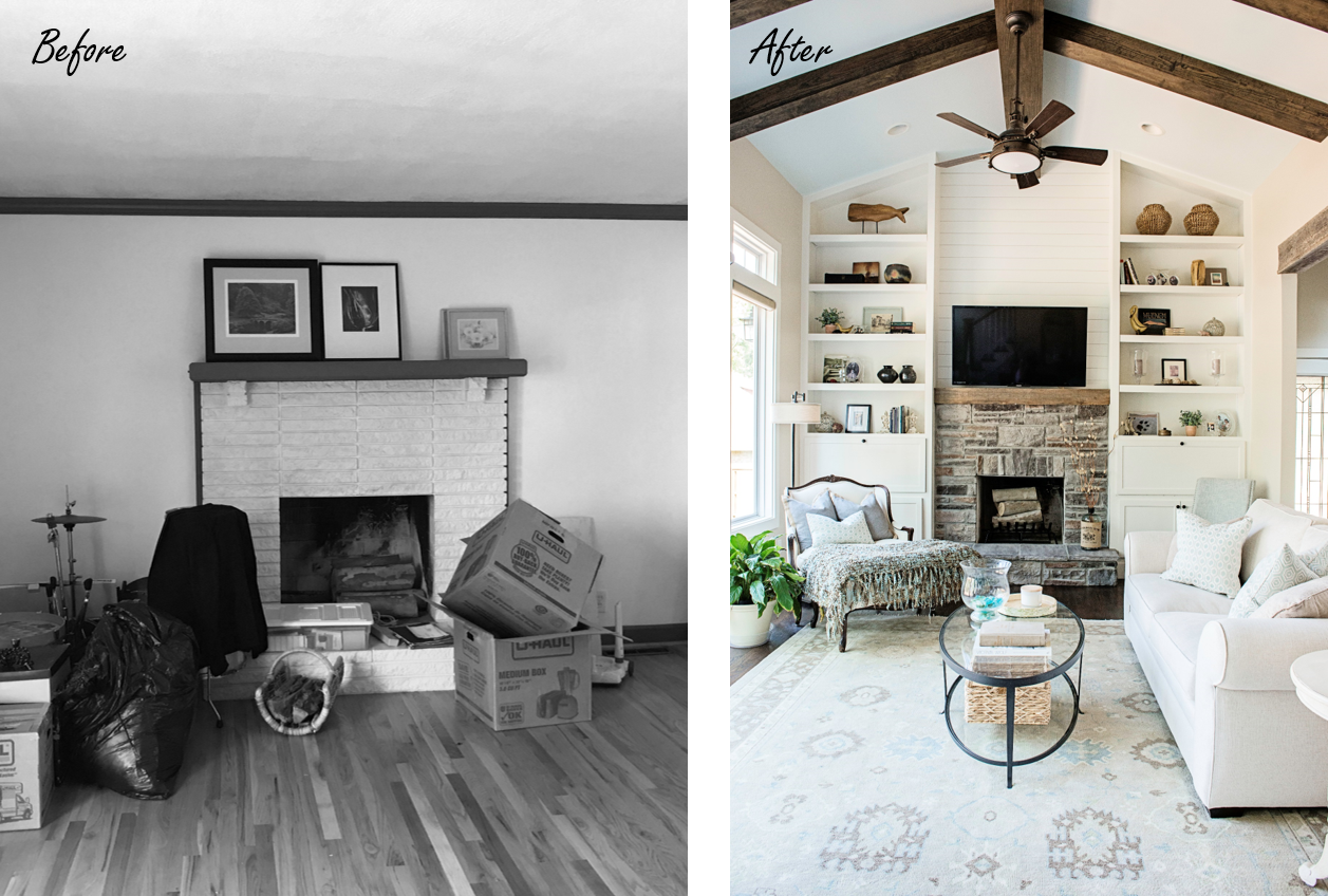 A Drawing Area Design Before And After Renovation